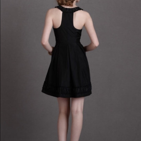 BHLDN x Quillaree Gens Du Monde Dress 100% Silk Black Size 4 - Picture 14 of 16